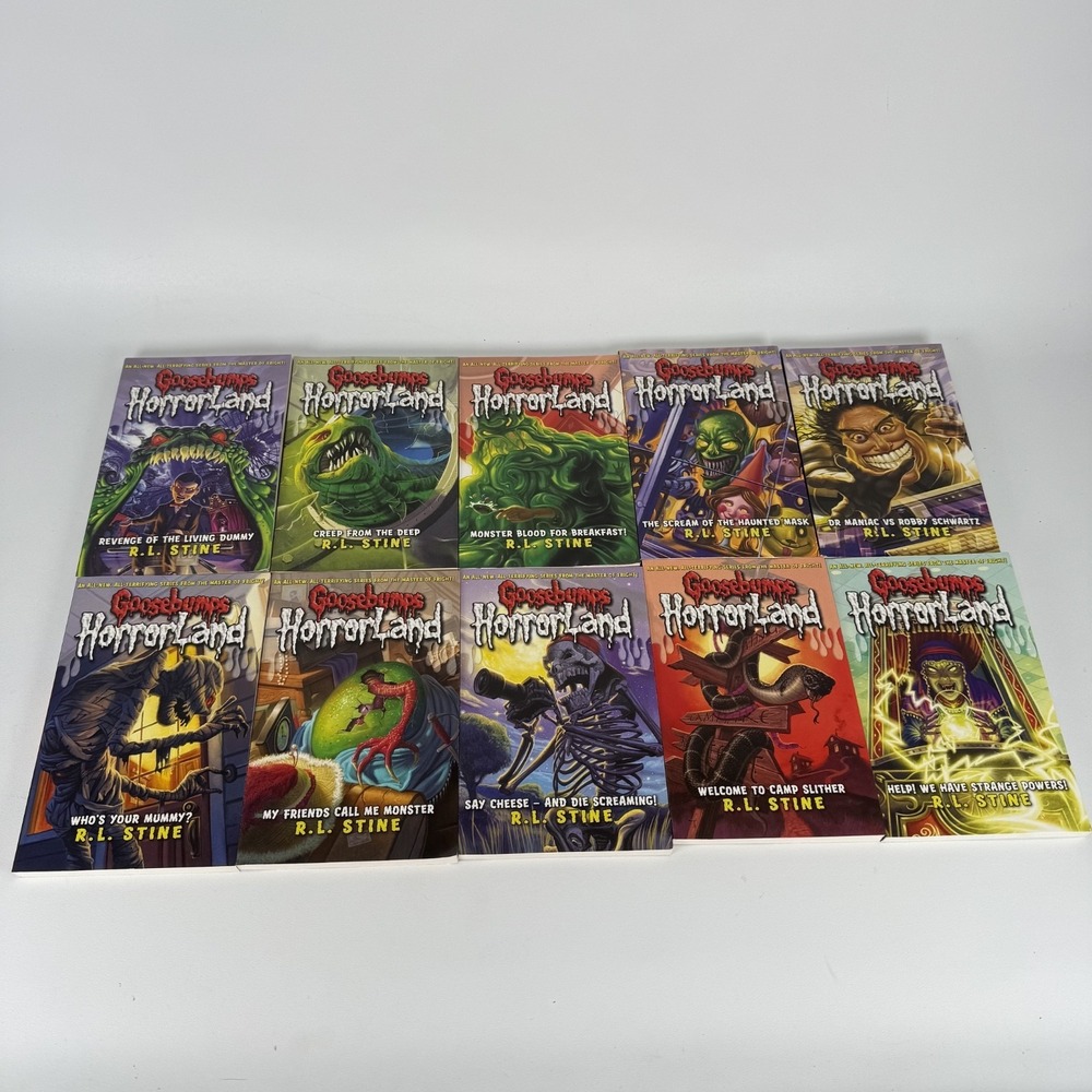 Lot Of 10 Goosebumps Horrorland 2008 Books R.L. Stine
